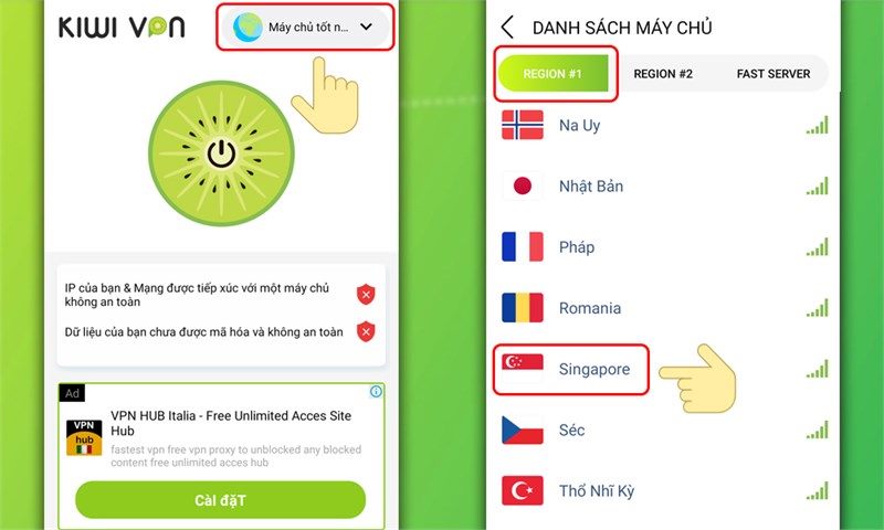Unlimited Access with Kiwi VPN Mod