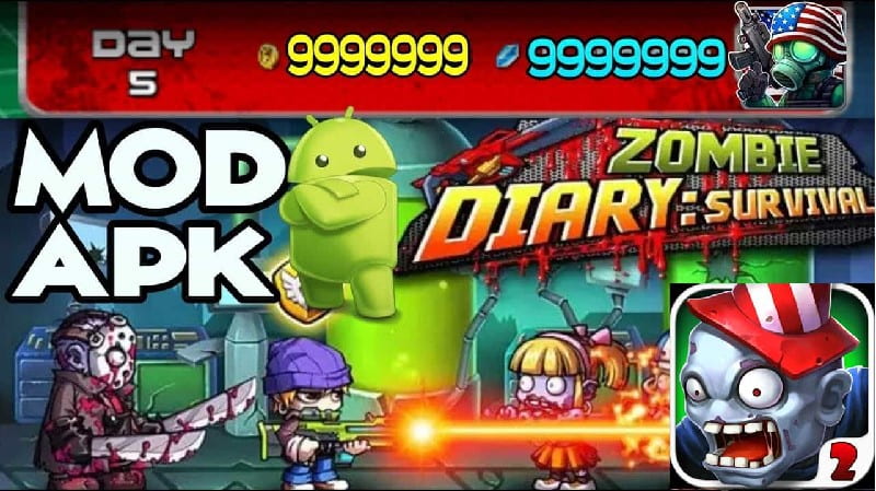 Zombie diary 2 hack mod apk download for Android