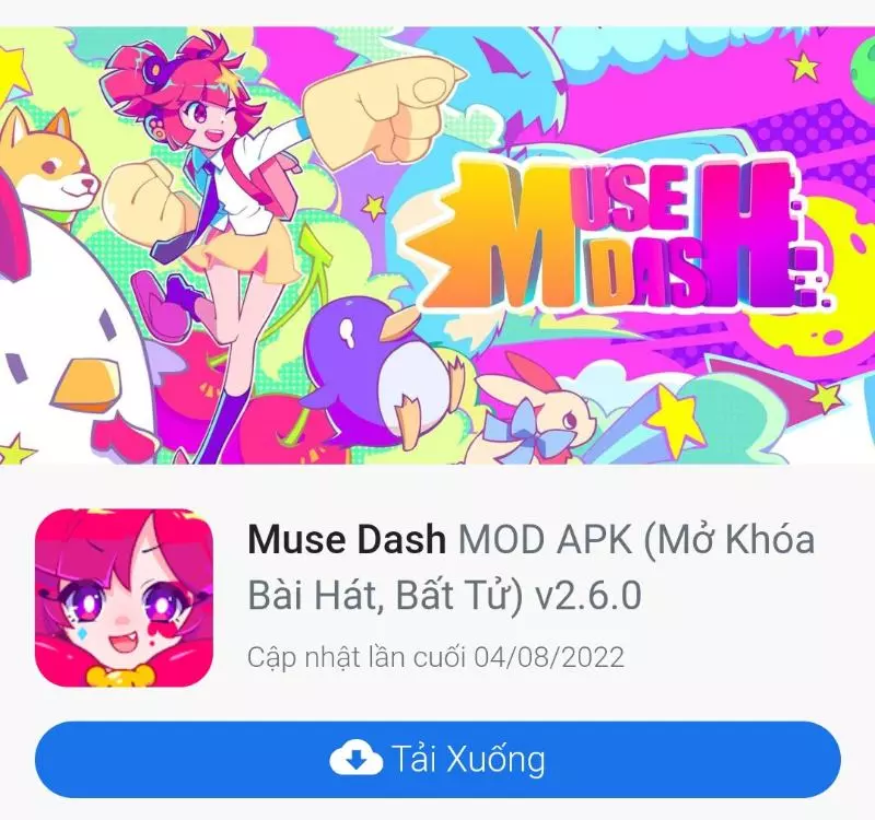 Downloading and setting Muse dash apk to mobile devices