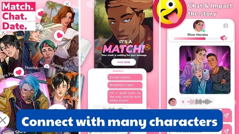 Connect with many characters