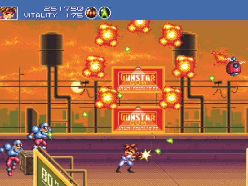 Gunstar Heroes Classic is a classic shooting game