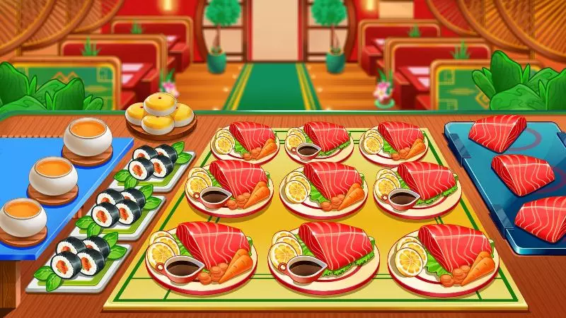 What is special about playing Asian Cooking Games version at apkmody.biz?