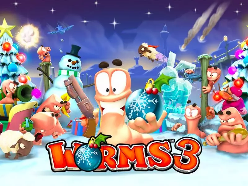  Worm 3 là một tựa game chiến đấu